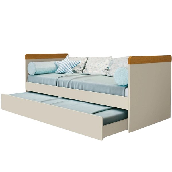 Cama Babá Com Cama Auxiliar Areia/Savana Nuth