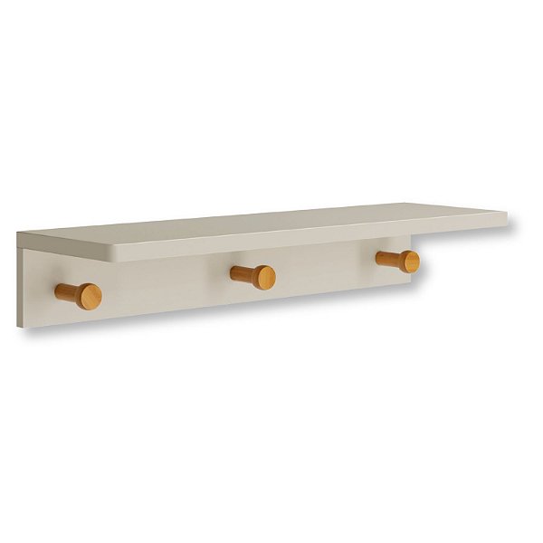 Prateleira Cabideiro Areia Fosco Bia 66 cm