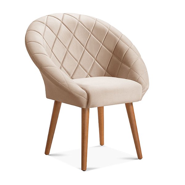 Poltrona Decorativa Belah Suede