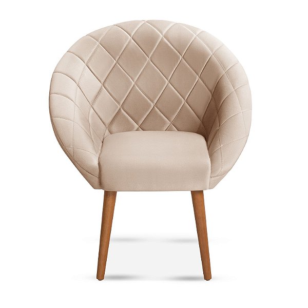Poltrona Decorativa Belah Veludo