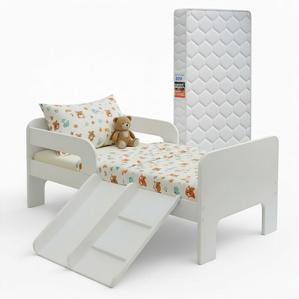 Mini Cama Infantil Montessoriana Sonho Kid's Branca