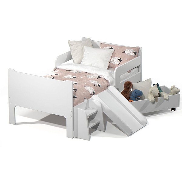 Mini Cama Infantil Montessoriana Sonho Kid's Branca