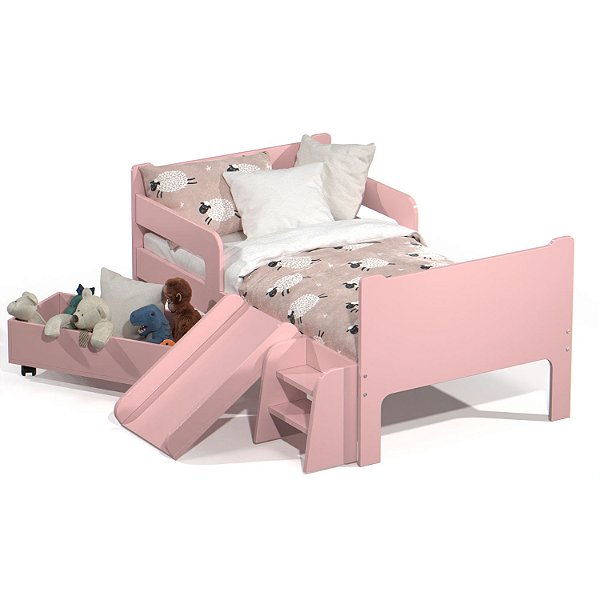Mini Cama Infantil Montessoriana Sonho Kid's Rosa