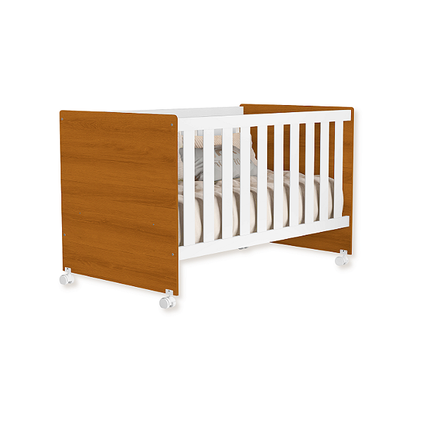 Berço Americano Tico Branco Fosco/Savana