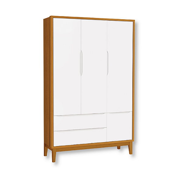 Guarda Roupa Infantil 3 Portas e 2 Gavetas Savana Classic