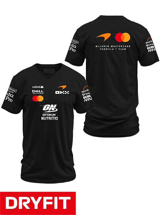Camiseta Dryfit Mclaren 2026 - Team - Preto