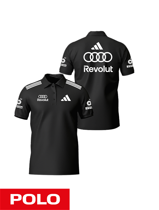 Camiseta Polo Audi 2026 - Team - Preto
