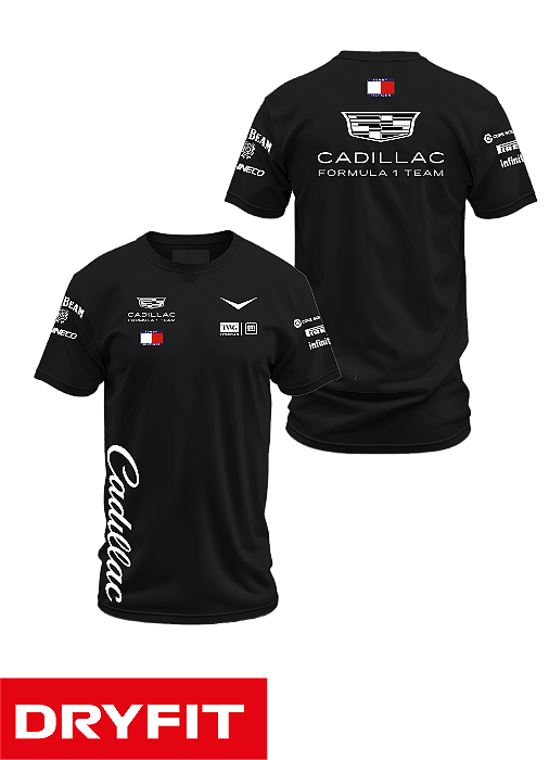 Camiseta Dryfit Cadillac 2026 - Team - Preto