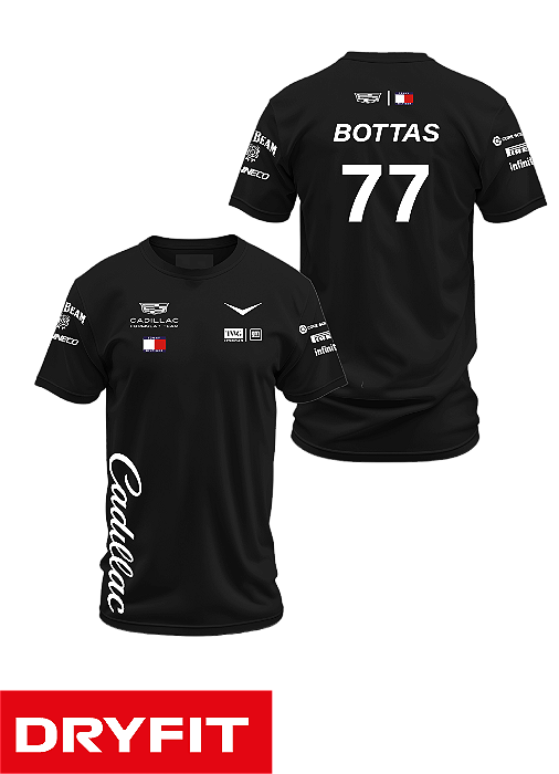 DUPLICADO - Camiseta Dryfit Cadillac 2026 - Sergio Perez - Preto