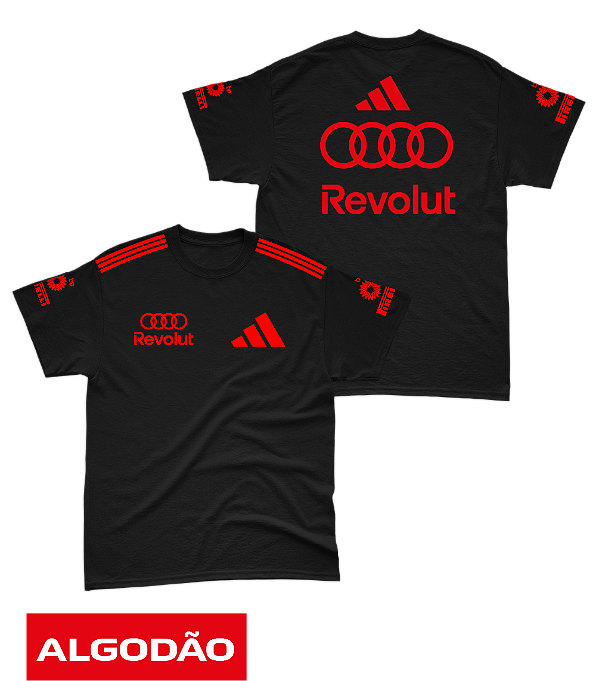 Camiseta Algodão Audi 2026 - Team - Vermelho