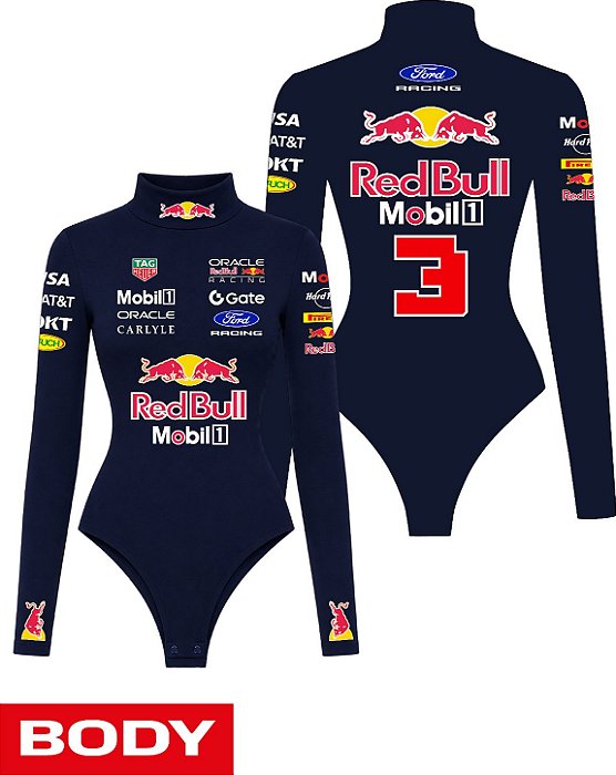 Body Feminino - Red Bull Ford - Max Verstappen - 2026