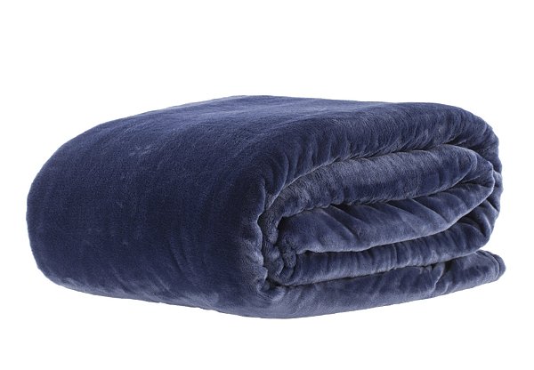 Cobertor Queen Lumini Super Soft Toque Seda Gramatura 300 marinho