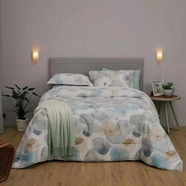 Jogo de Cama King Puro Algodão 4 Peças Percal 200 Fios Lepper