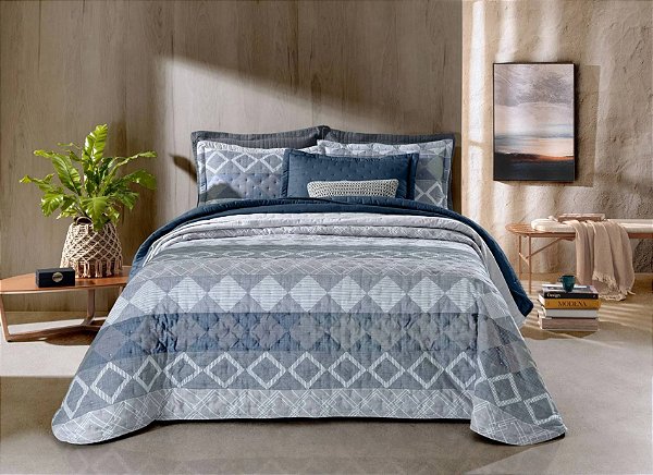 Cobre Leito Estampado UltraEssence Queen TOQUE de ALGODÃO 250 Fios - Hedrons