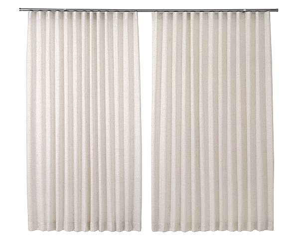 Cortina Trilho Deslizante Monaco Inove Duo 5,40m x 2,50m Voil C/ Blackout Tecido- Bella Janela
