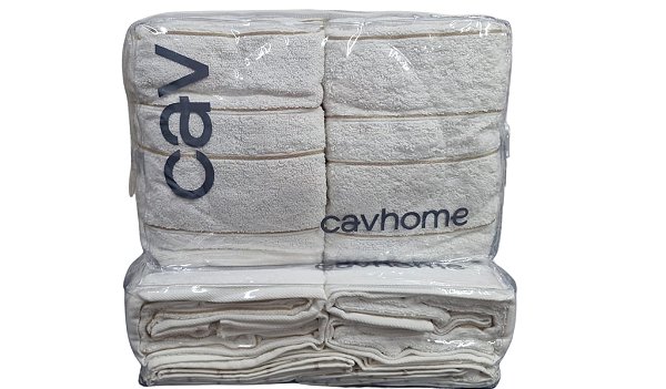 Jogo Toalha de Banho Gigante 5 peças Algodão 500g/m2 Cavhome Flow