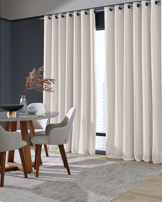 Cortina Blackout Mônaco 4,20m x 2,50m Bloqueia 100% Bella Janela