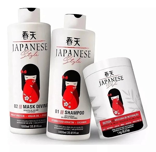 Kit Progressiva Japonesa Style 2x1L Mais Botox Japonesa 1Kg