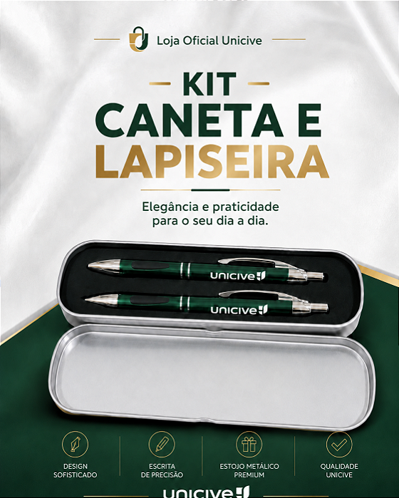 Kit Caneta e Lapiseira Metal