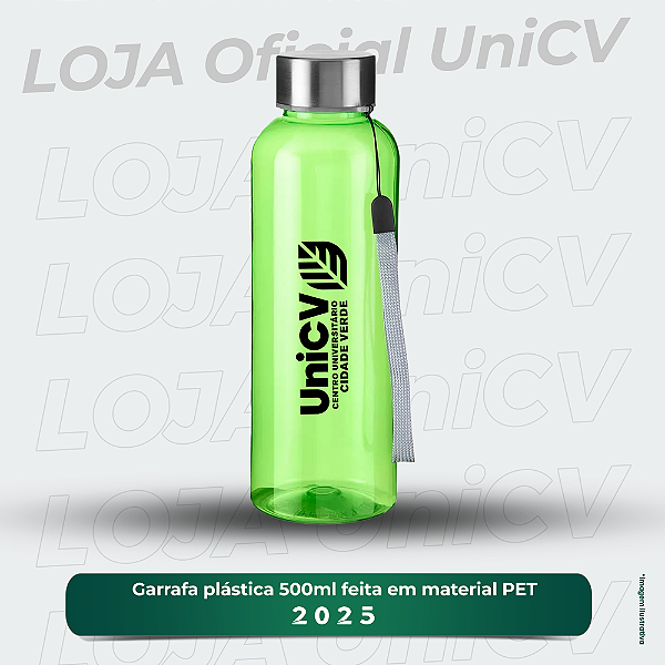 Garrafa plástica 500 ml feita em material PET