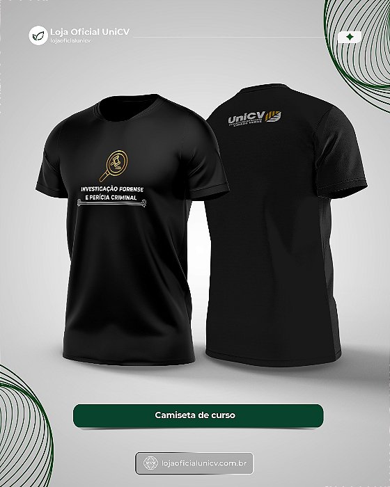 Camiseta Investigação Forense e Perícia Criminal