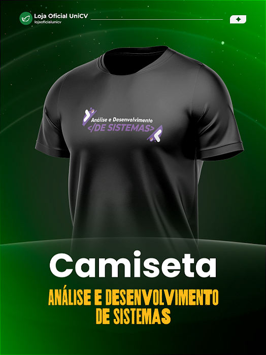 Camiseta Análise e Desenvolvimento de Sistemas