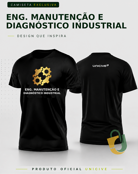 Camiseta Eng. Manutenção e Diagnóstico Industrial