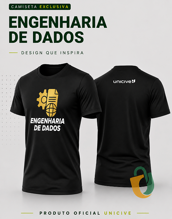 Camiseta Engenharia de Dados