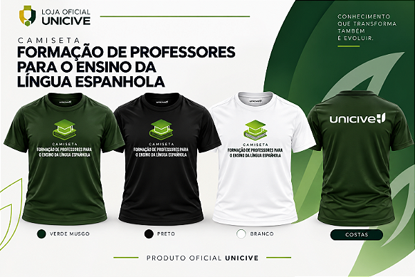 Camiseta Formação de Professores para o Ensino de Língua Espanhola