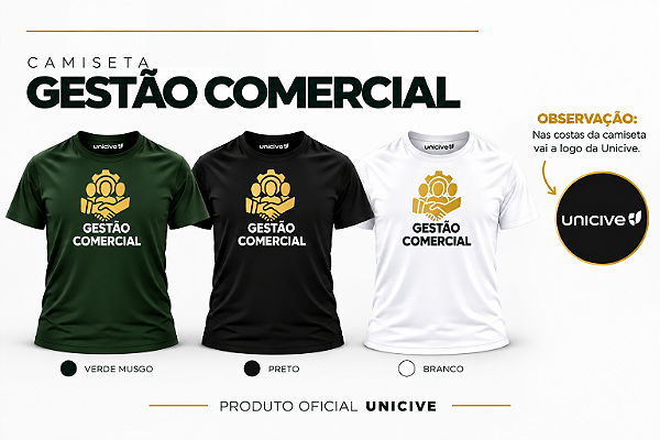 Camiseta Gestão Comercial