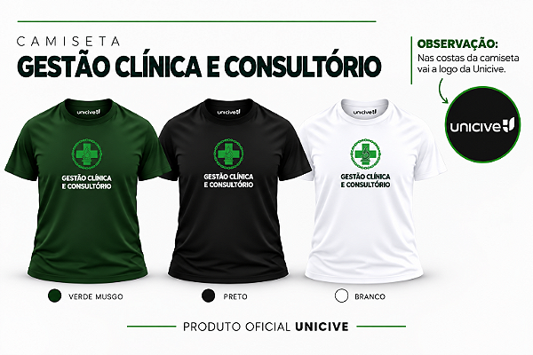 Camiseta Gestão de Clinica e Consultório