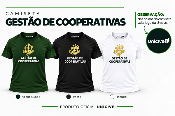 Camiseta Gestão de Cooperativas