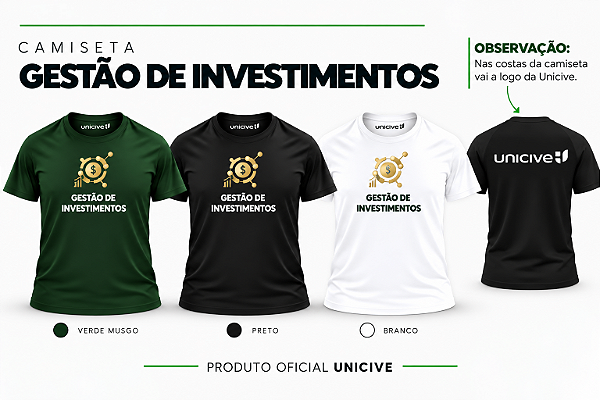 Camiseta Gestão de Investimentos