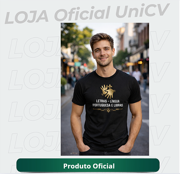 Camiseta Letras – Língua Portuguesa e Libras
