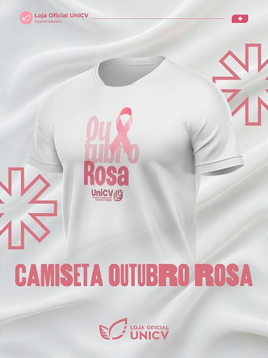 Camiseta Outubro Rosa / Novembro Azul