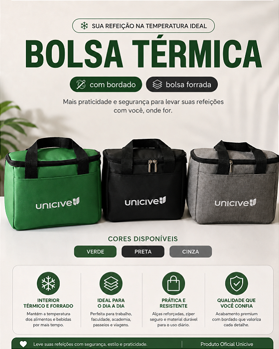 Bolsa Térmica (com bordado)