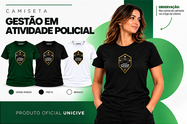 Camiseta Gestão em Atividade Policial