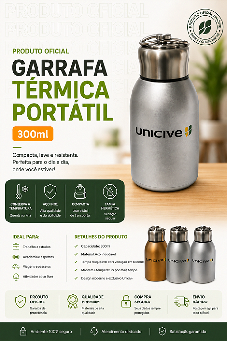 Garrafa Térmica 300ml