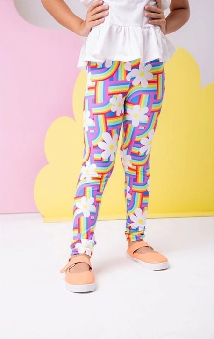Legging Flora Color Arco Iris