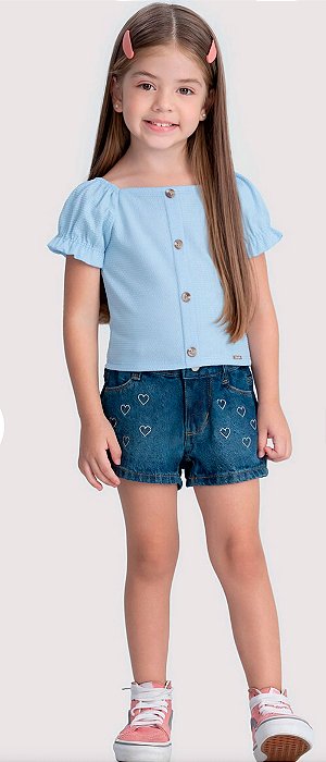 Blusa Infantil Azul Alakazoo