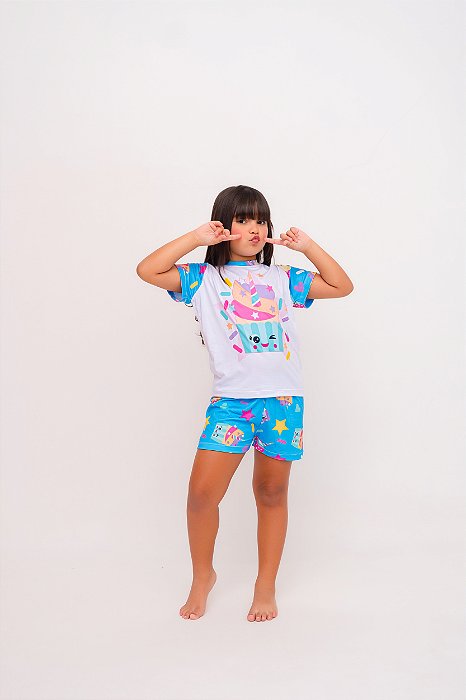 Pijama Suede Cupcake - Curto