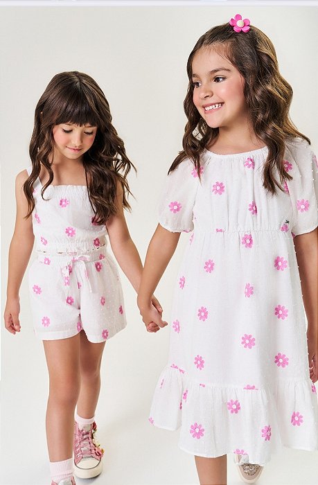 Conjunto Bordado Flor