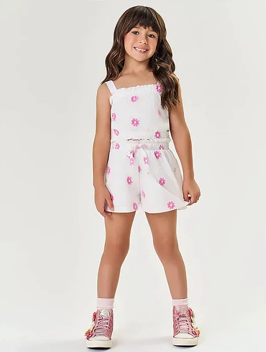 Conjunto Bordado Flor