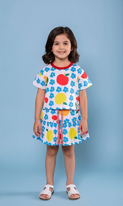 Conjunto Bambolê Flores e Frutas