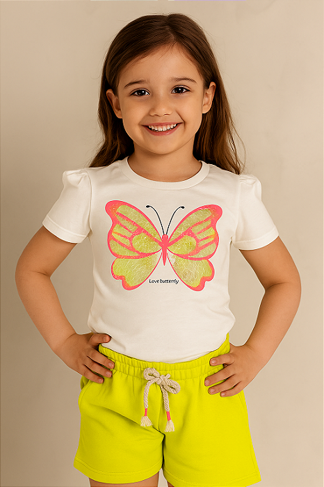 Conjunto Love Butterfly Neon