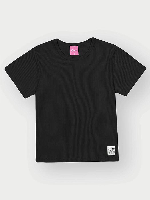 Blusa Canelada Preta