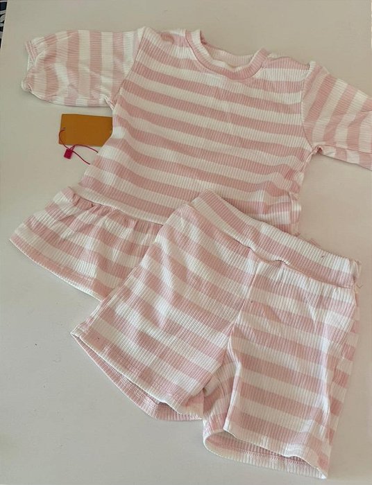 onjunto Doce Listrado 🍬💗