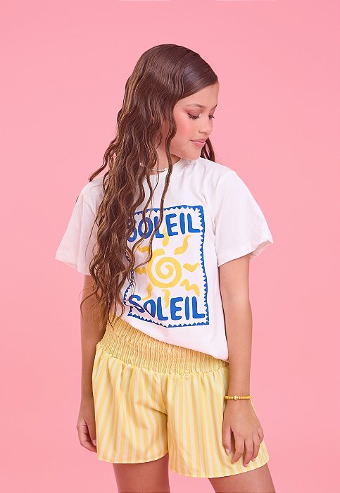 Conjunto Zoe Amarelo Infantil