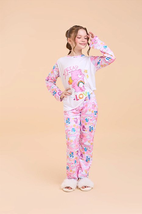 Pijama Ursinho carinhoso Rosa