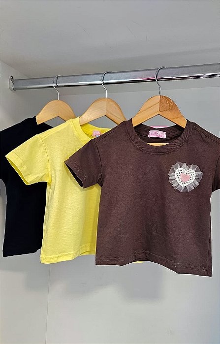 Camiseta Infantil Feminina Oversized em Algodão - T-Shirt Menina